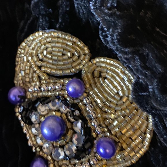 Vintage Amarotico Beaded Velvet Jacket - Picture 9 of 10